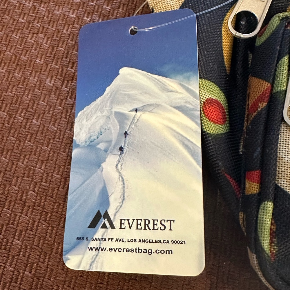 NWT Everest Navy Blue taco Patterned Belt Bag Fanny Pack Waist Bag - Picture 6 of 12
